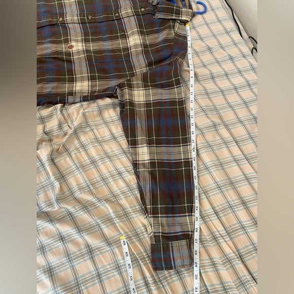 Vintage 90s Y2K Tommy Hilfiger Plaid Pocket Long Sleeve Button Up Shirt • Size S - Picture 7 of 7